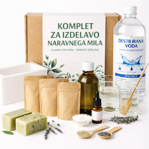 Komplet za izdelavo naravnega mila – hladni postopek