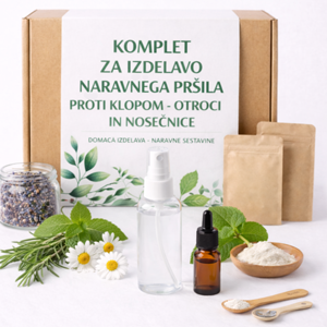 Komplet za izdelavo naravnega pršila proti klopom OTROCI in NOSEČNICE